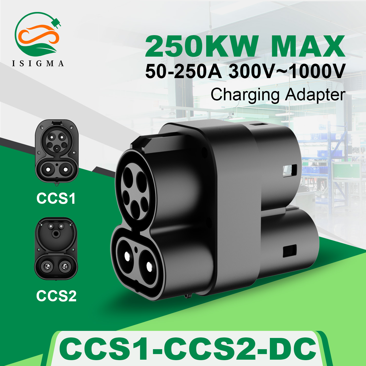 Ccs2 To Ccs1 Fast Charge Adapter 250Kw - CCS1 to CCS2 Adapter DC to